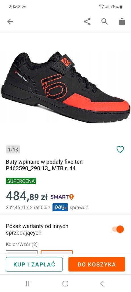 Buty wpinane w pedały