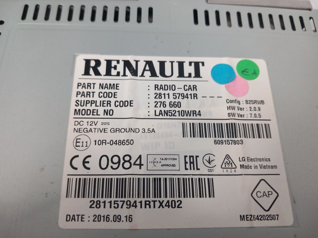 Radio Renault Clio IV