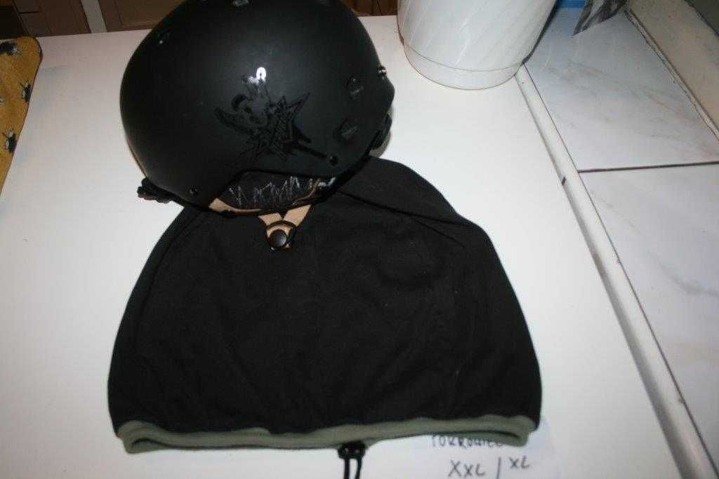 pokrowiec worek na kask narciarski XL/ XXL czarny tunel khaki