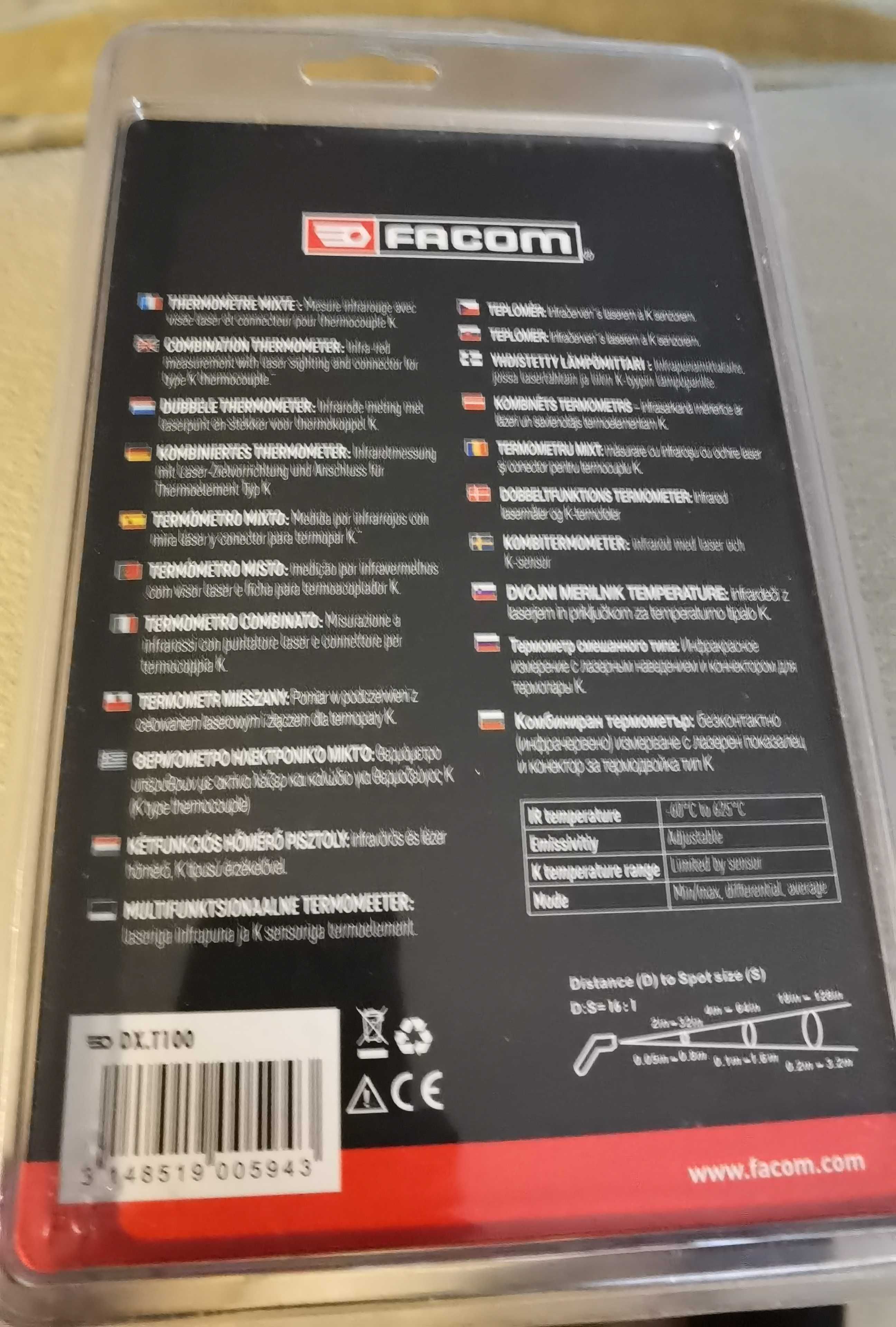 Termómetro Digital marca Facom.