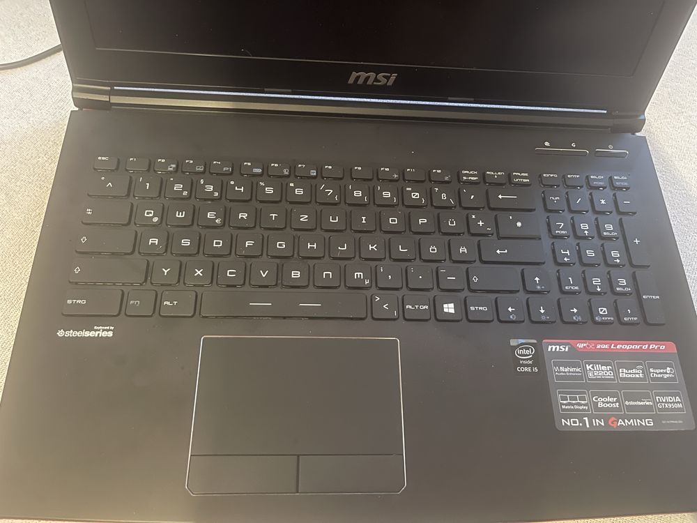 Laptop Gamingowy MSI GP62 na czesci
