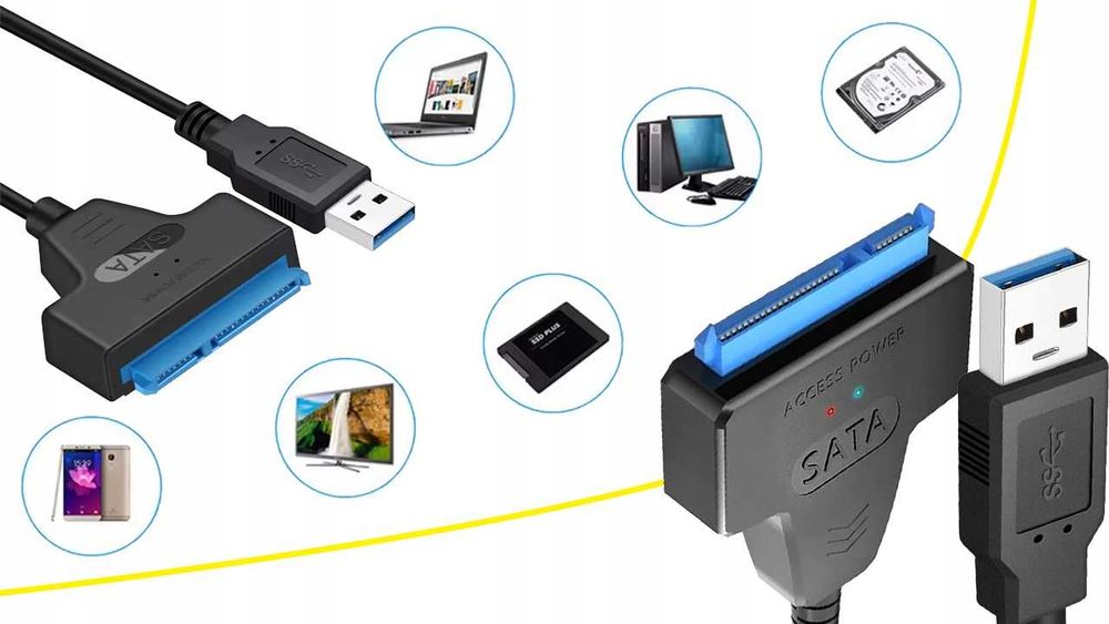 adapter sata PRZEJŚCIÓWKA konwerter KABEL USB 3.0 DO DYSKU HDD SSD skl