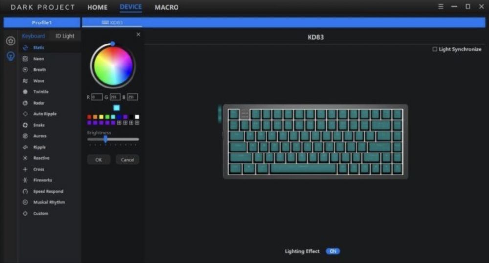 Клавиатура dark project