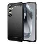 Etui Silikonowe Carbon Case Do Samsung Galaxy S24 Fe - Czarne