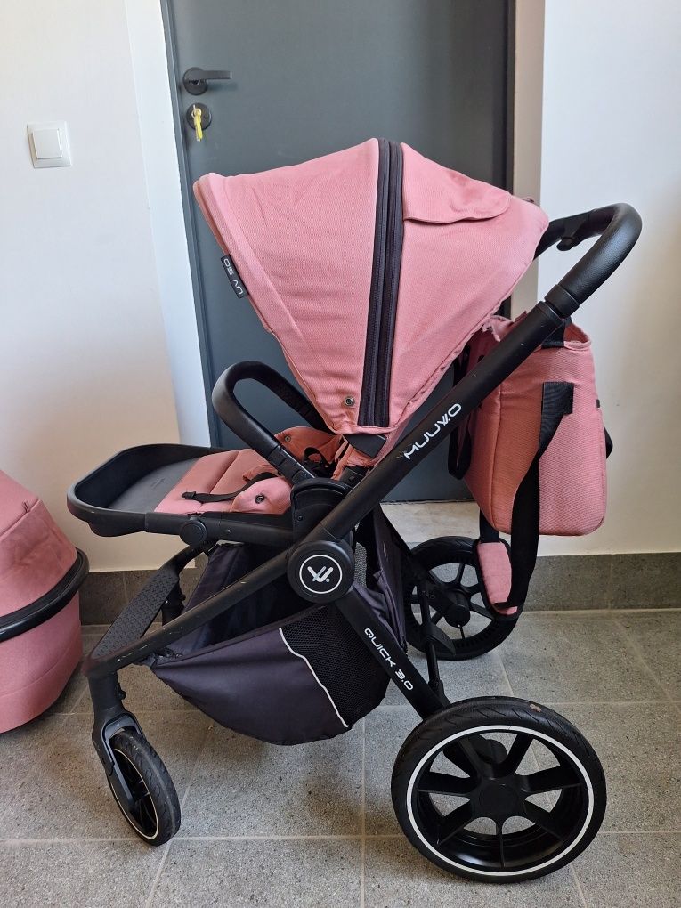 Wózek 2w1 muuvo quick 3.0 pure pink