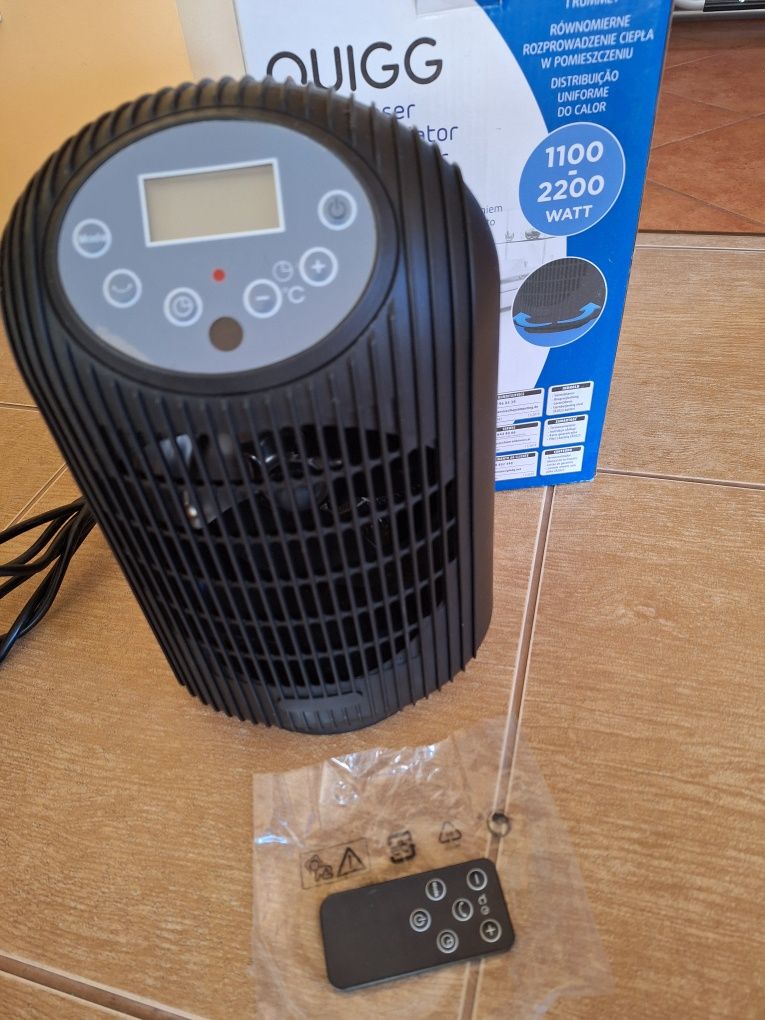 Termowentylator QUIGG farelka z pilotem
