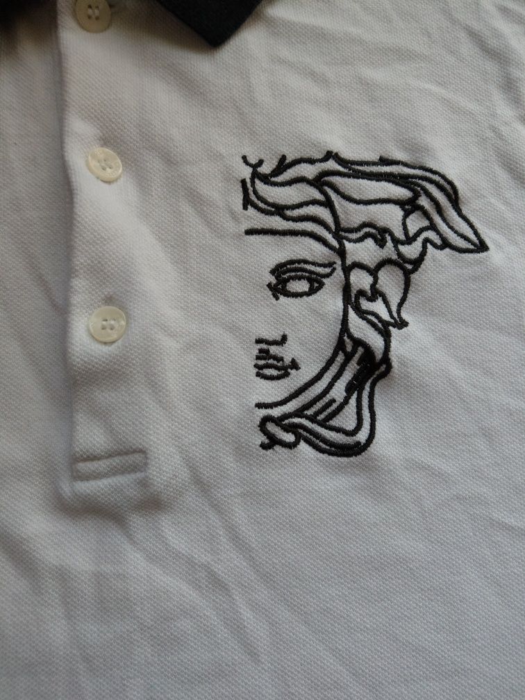 koszulka polo Versace collection haft logo