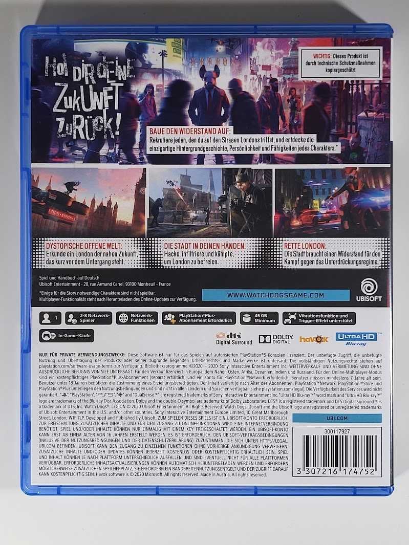 Watch Dogs Legion / Gra PS5 / Napisy PL / Sklep Perfect Blue / Mokotów