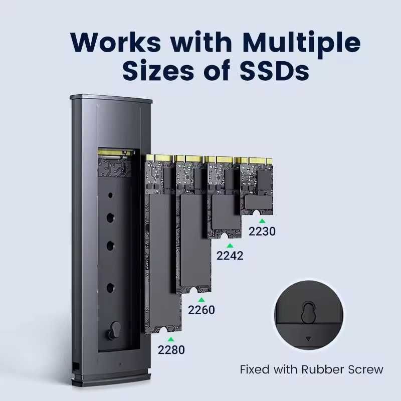 Зовнішній корпус для SSD M.2 NVMe UGREEN внешний карман для ССД