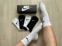 Шкарпетки NIKE, носки НАЙК, високі білі чорні, высокие белые черные