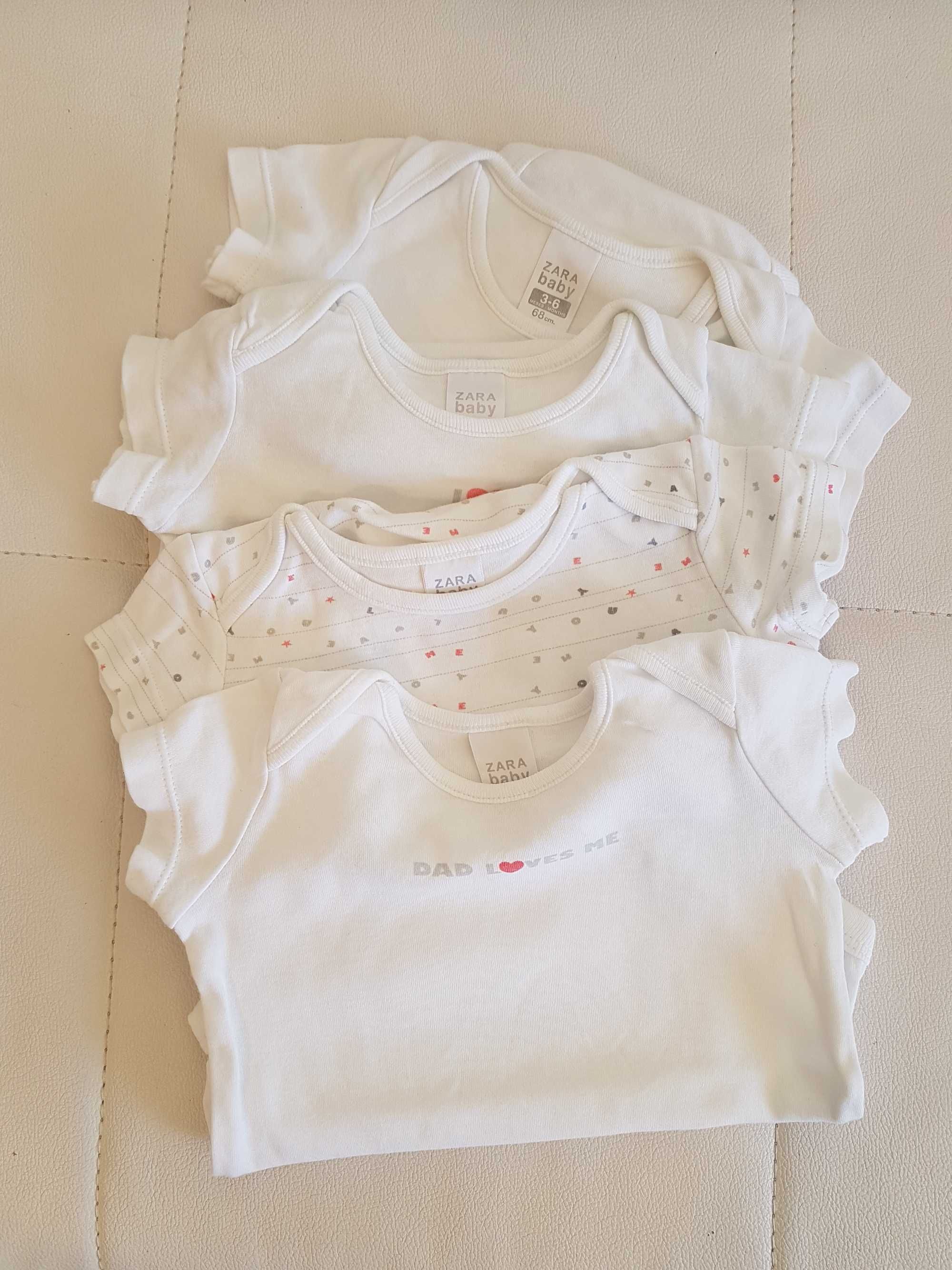 7 Bodys bebé 3-6meses_"Petit Bateau" e zara envio gratis