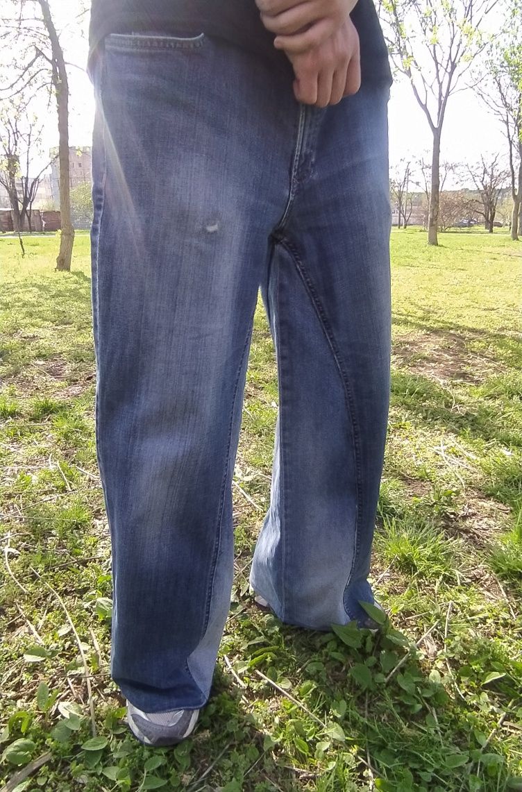 Широкие кастомные джинсы выход 33