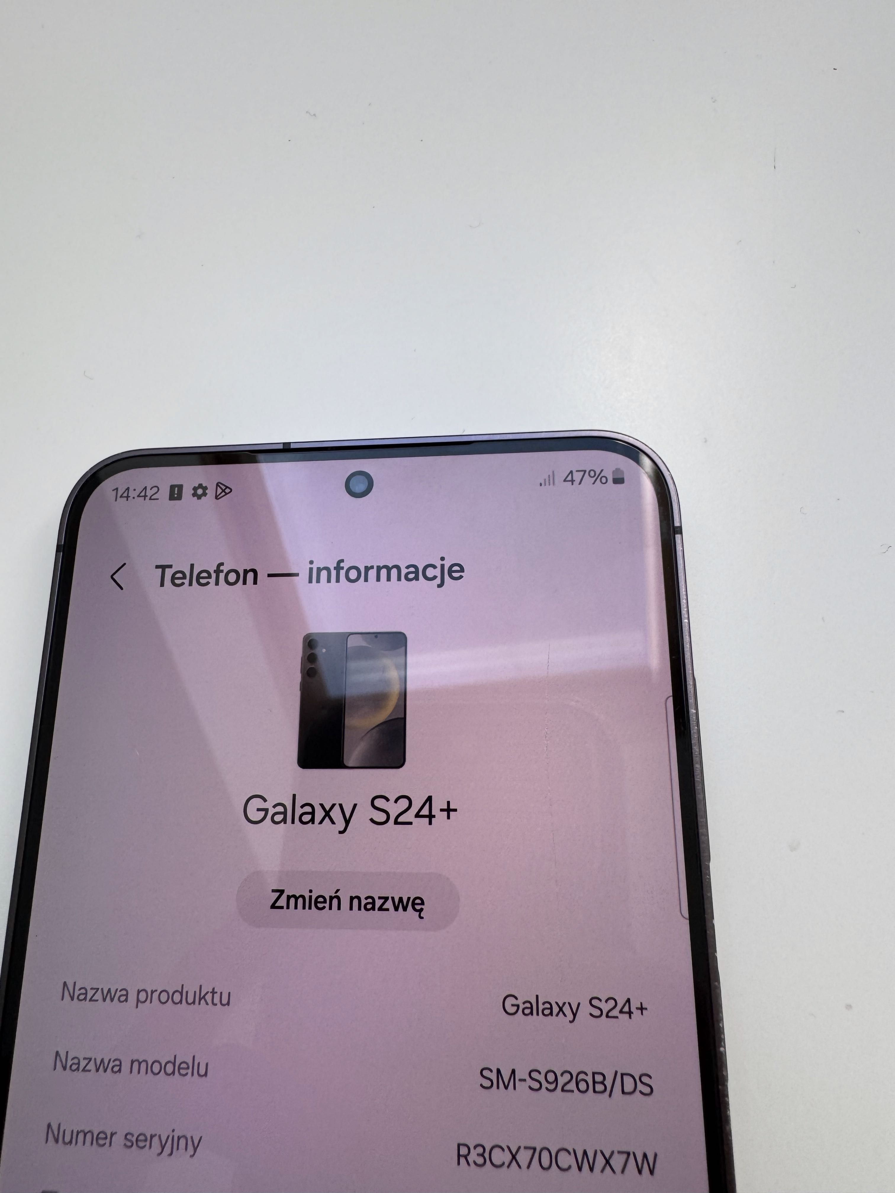 Samsung S24+ 256GB na gwarancji