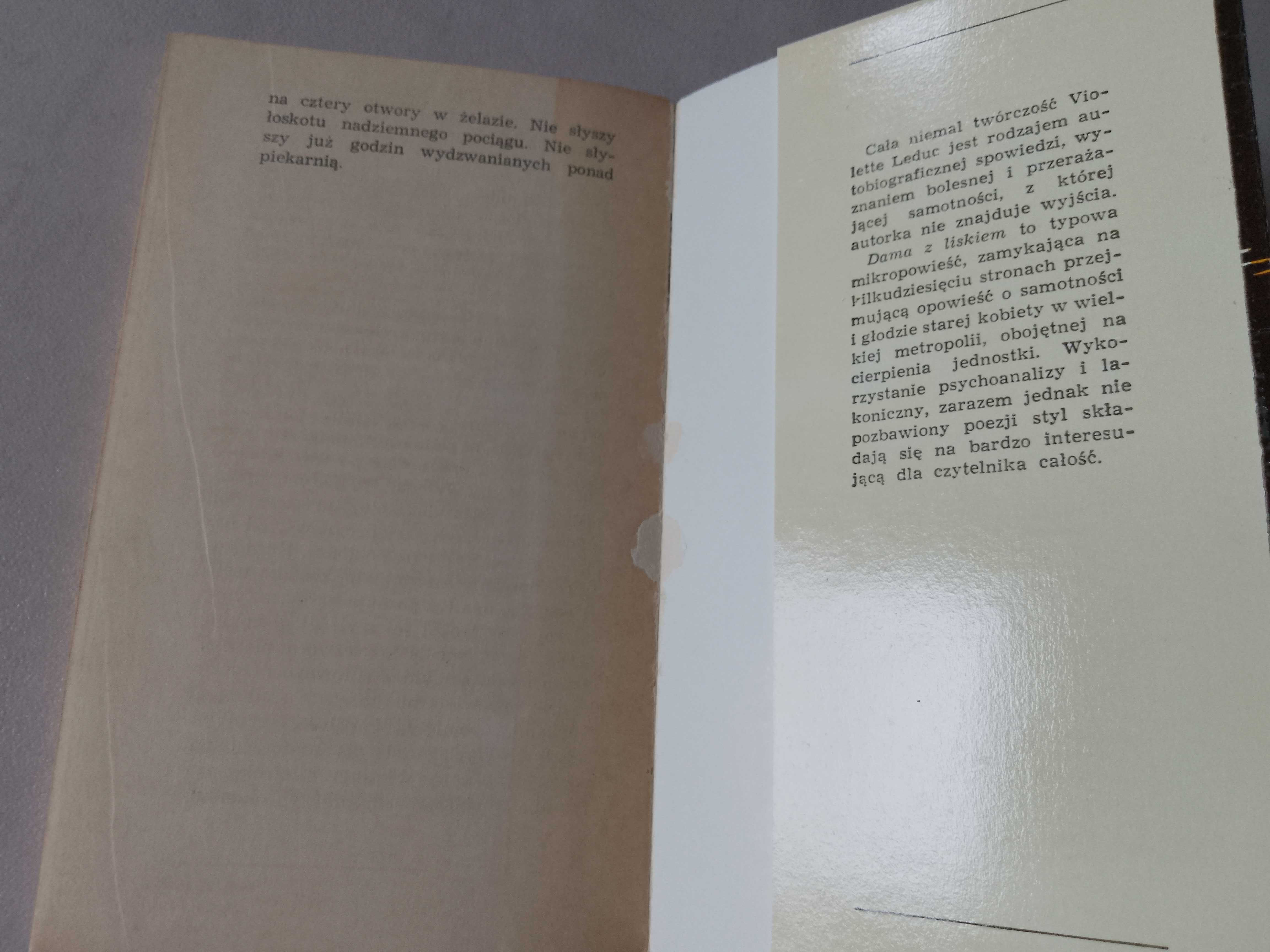 V. Leduc "Dama z liskiem" 1972