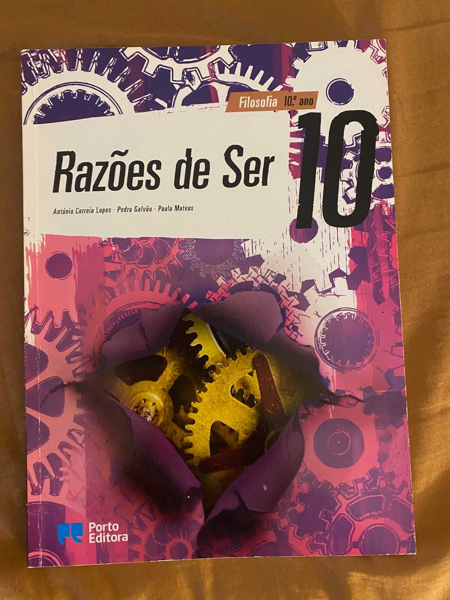 Livro de Filosofia como novo, 10º ano Razões de Ser.