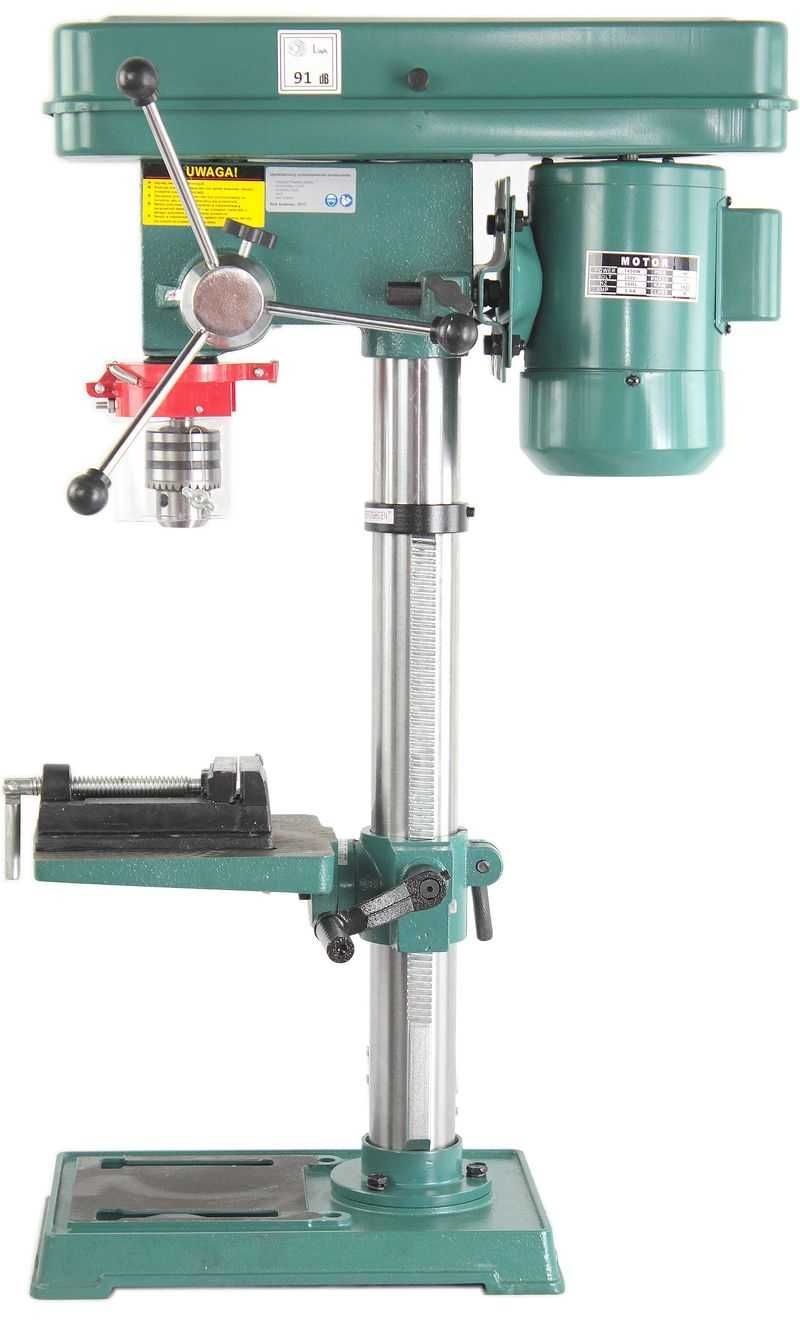 Duża wiertarka stołowa kolumnowa słupowa 1450W 2700rpm 16mm + imadło