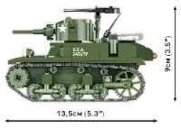Klocki Cobi 3129 Czołg M3 Stuart Ww2 511 El.
