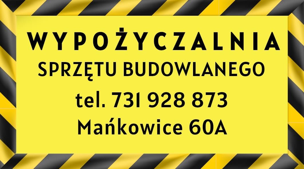 Wypożyczalnia sprzętu budowlanego- zagęszczarki,młoty itp. NOWY SPRZĘT