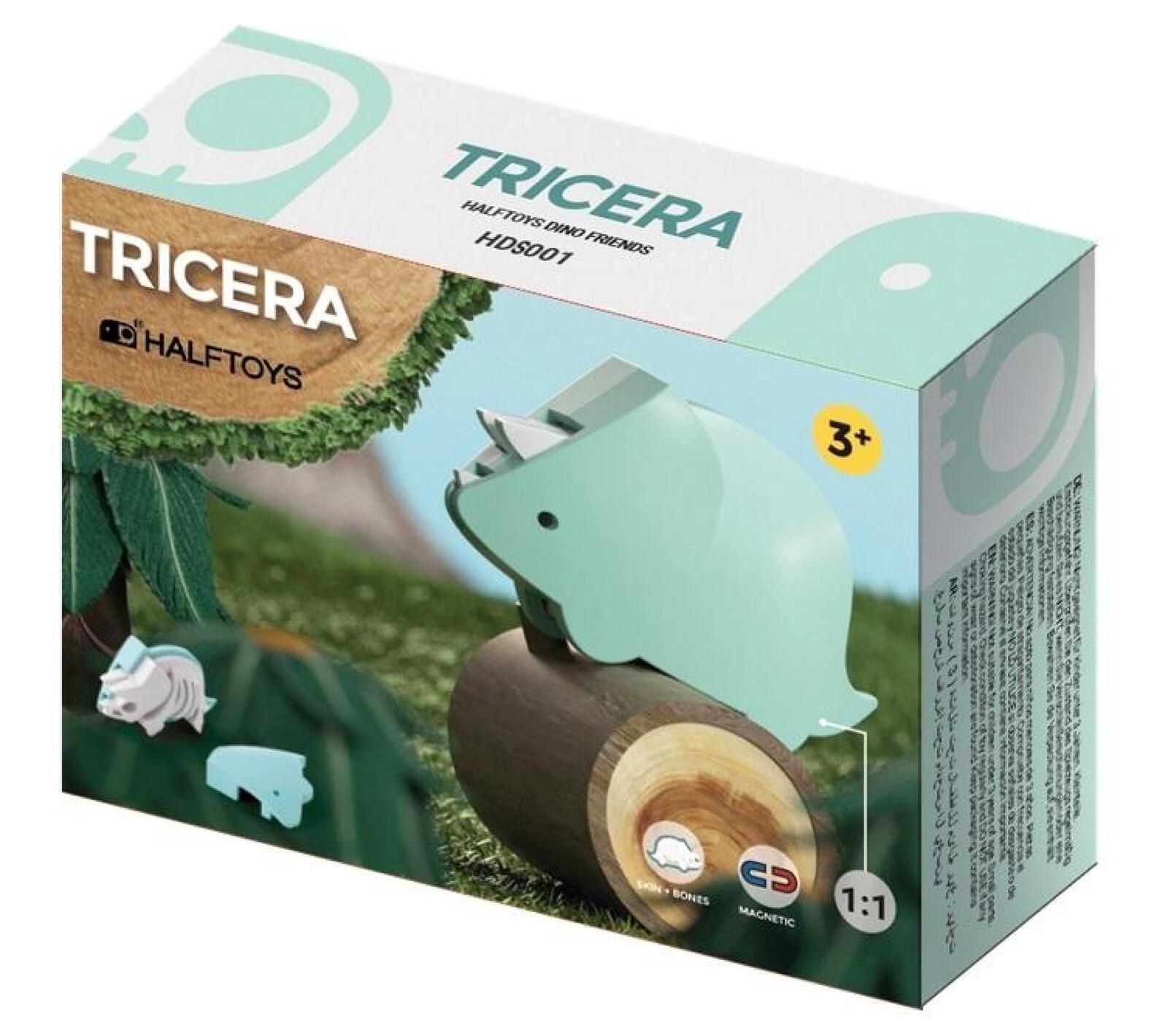 HalfToys składany Triceratops pudełko,180x138 mm