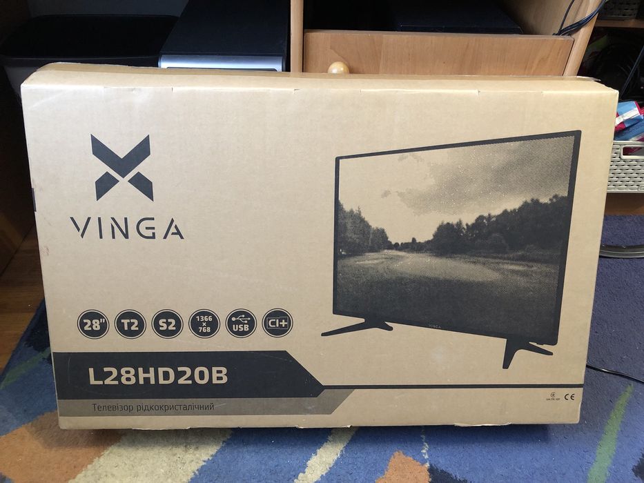 Телевизор Vinga L28hd20B 28 дюймов