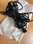 Zewnętrzny kabel oprawa oświetleniowa E27 10m gumowy kabel IP44