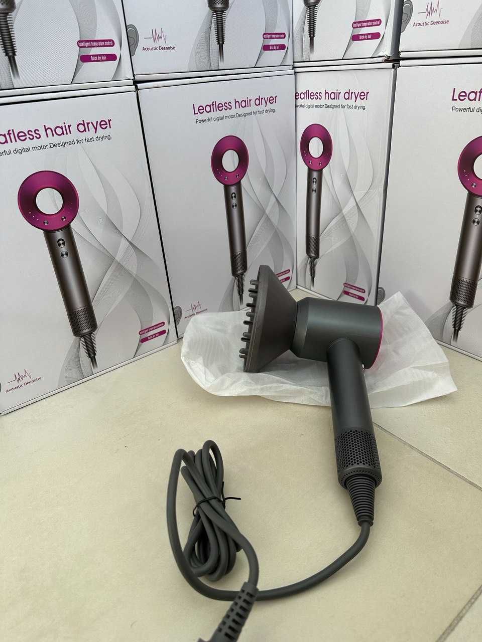 Фен дайсон 5 насадок сушка волос стайлер браш dyson super hair dryer