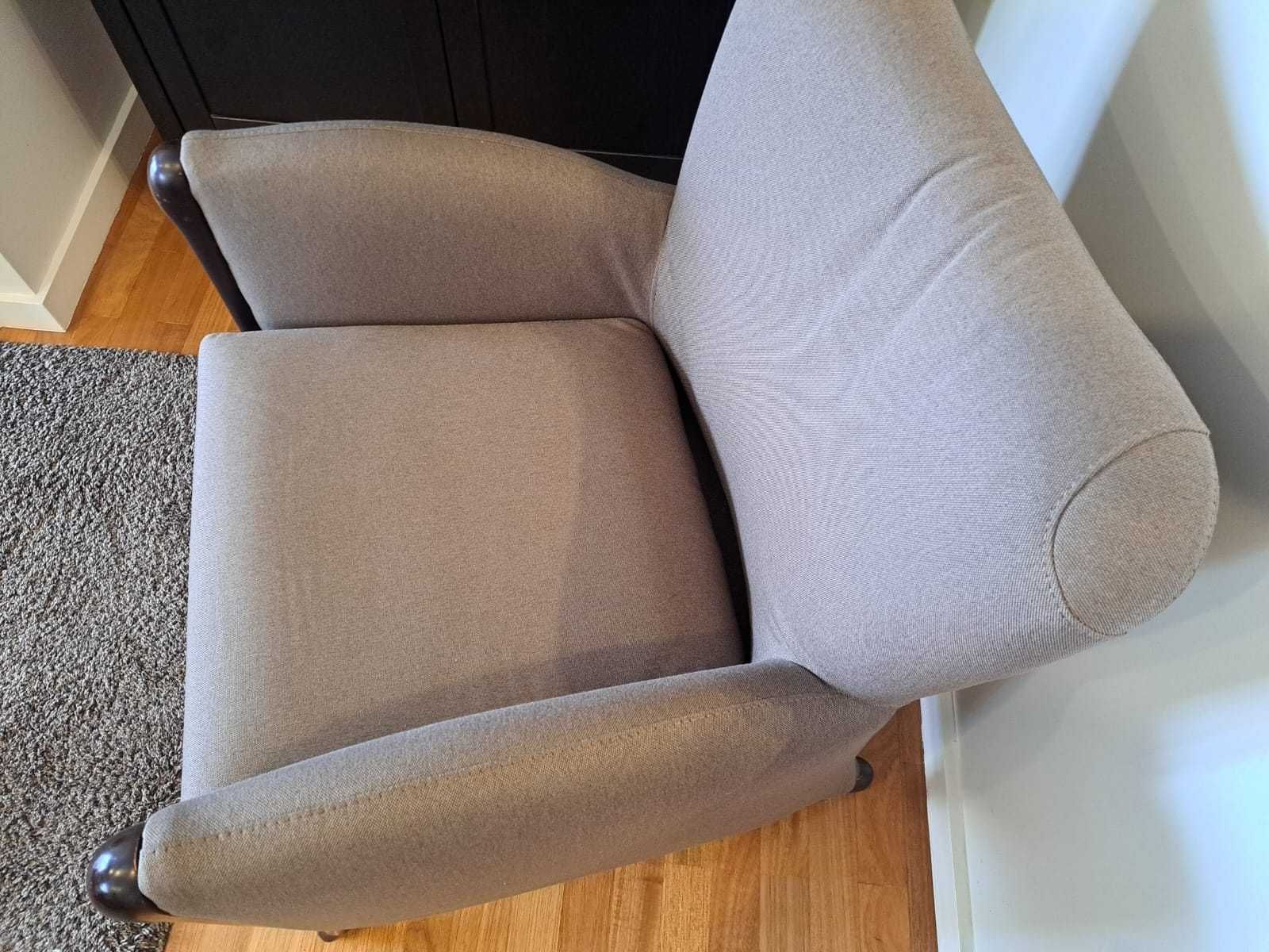 Cadeirão cinza para a sala ou quarto