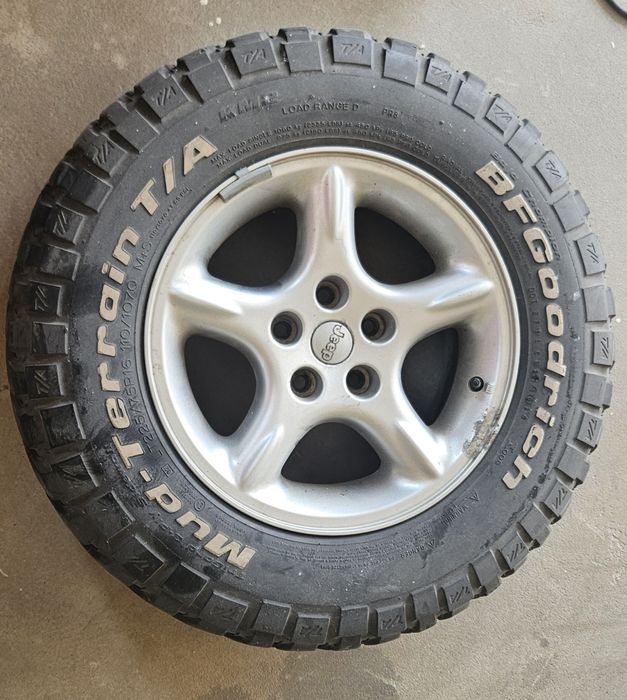 Koła,  alufelgi,  opony terenowe Jeep 225/75 r16