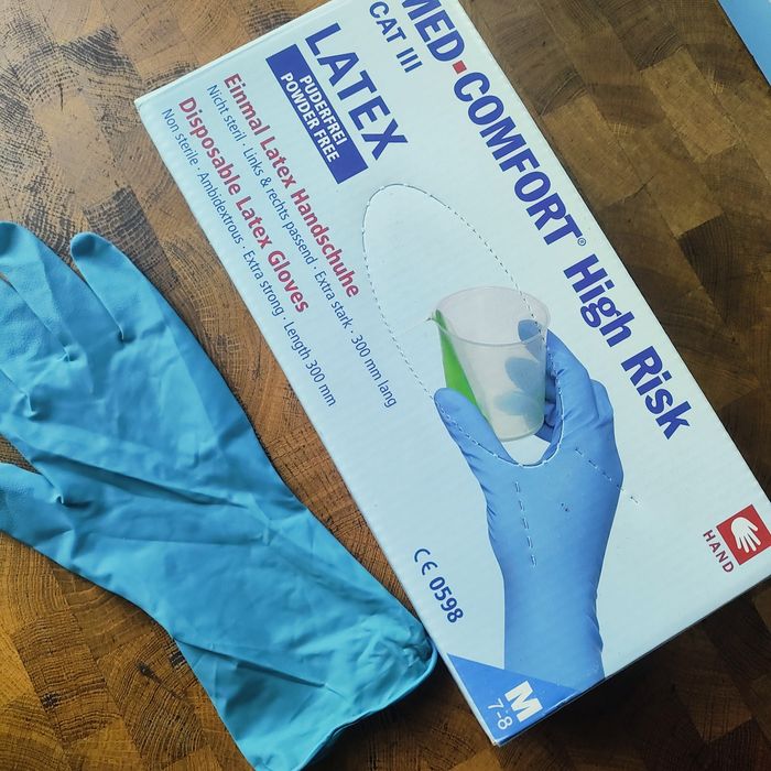 Латексні  рукавички повишенної прочности розмір М