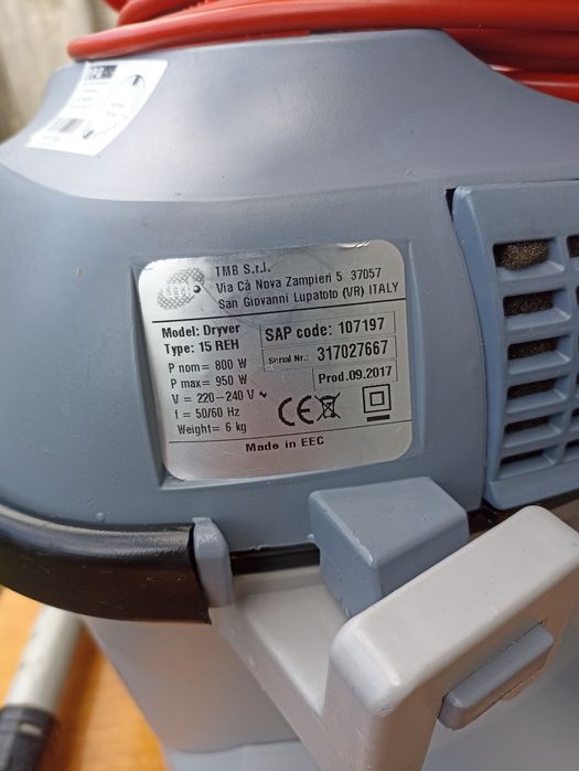 Пилосос: TMB DRYVER 15RHN 800W BCM
