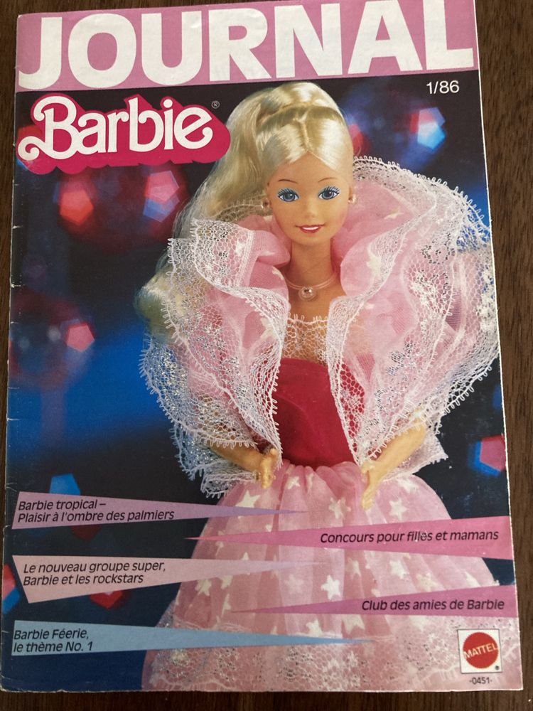 Revistas antigas”Journal Barbie”, anos 80