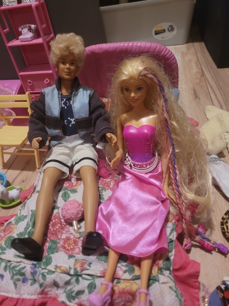 Ken barbie i mebelki