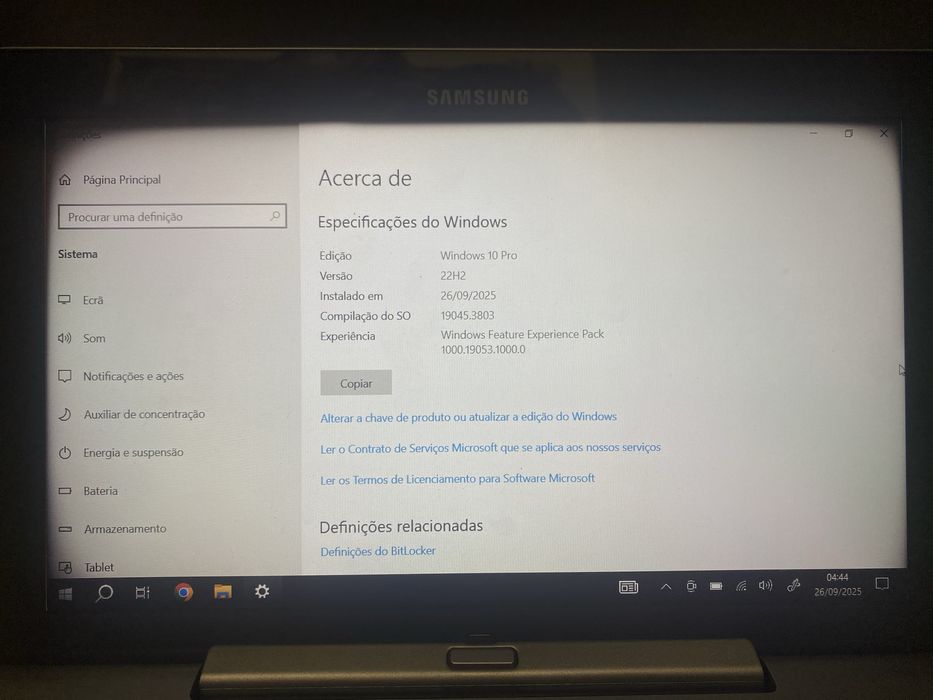 Pc e tablet samsung 500T com windows 10 pro  urgente