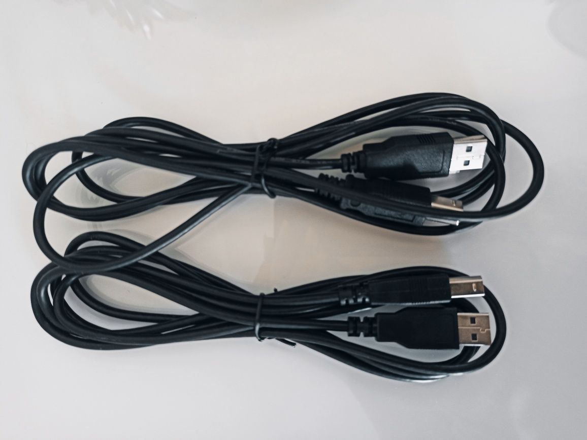 Новый. Кабель USB 2.0  с двумя коннекторами А и B