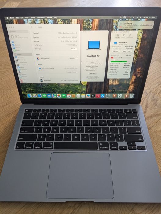 MacBook Air 2020, i3, 8/128 ГБ.