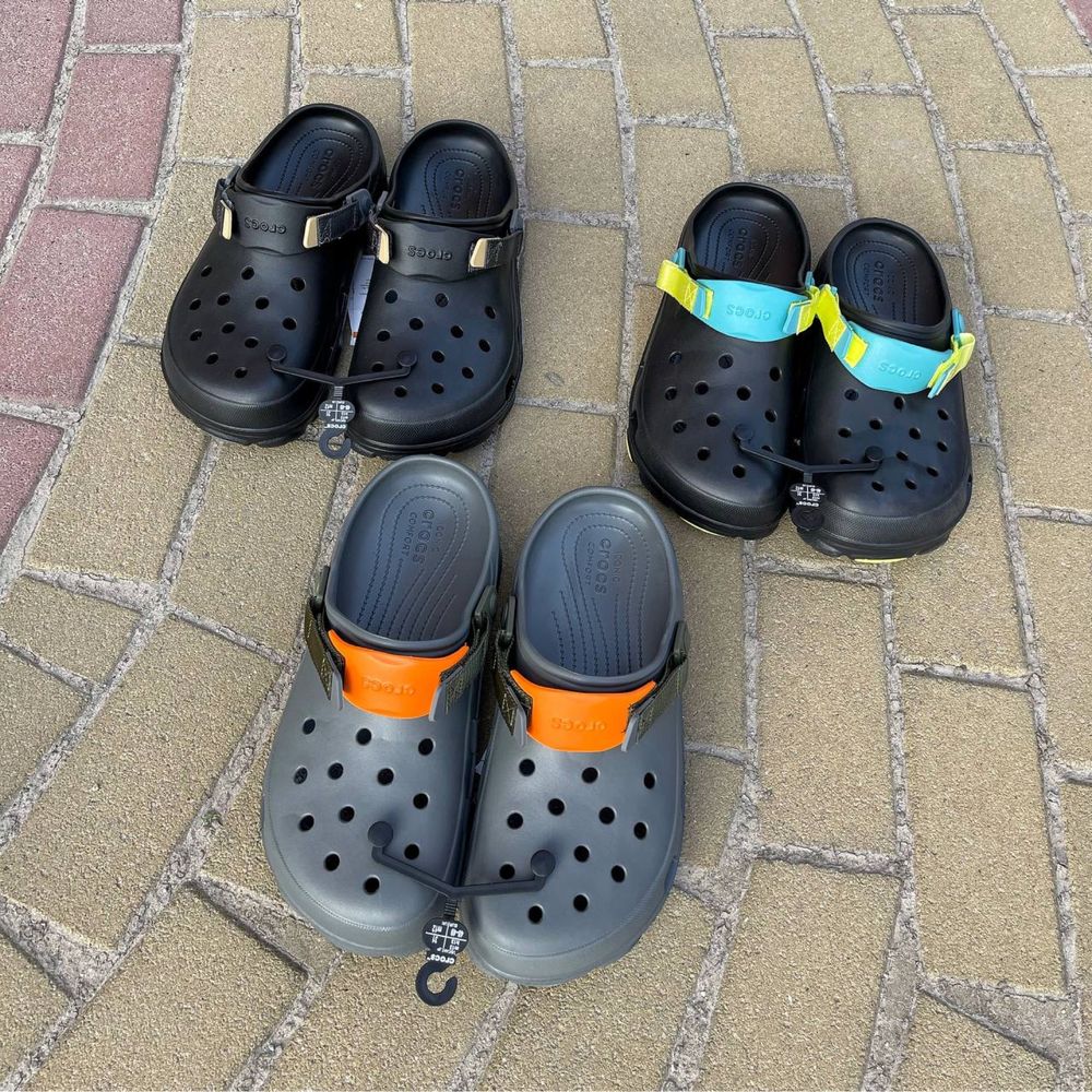 Оригінальні Crocs All Terrain Clog, нові чорні шльопанці, розмір 42-55