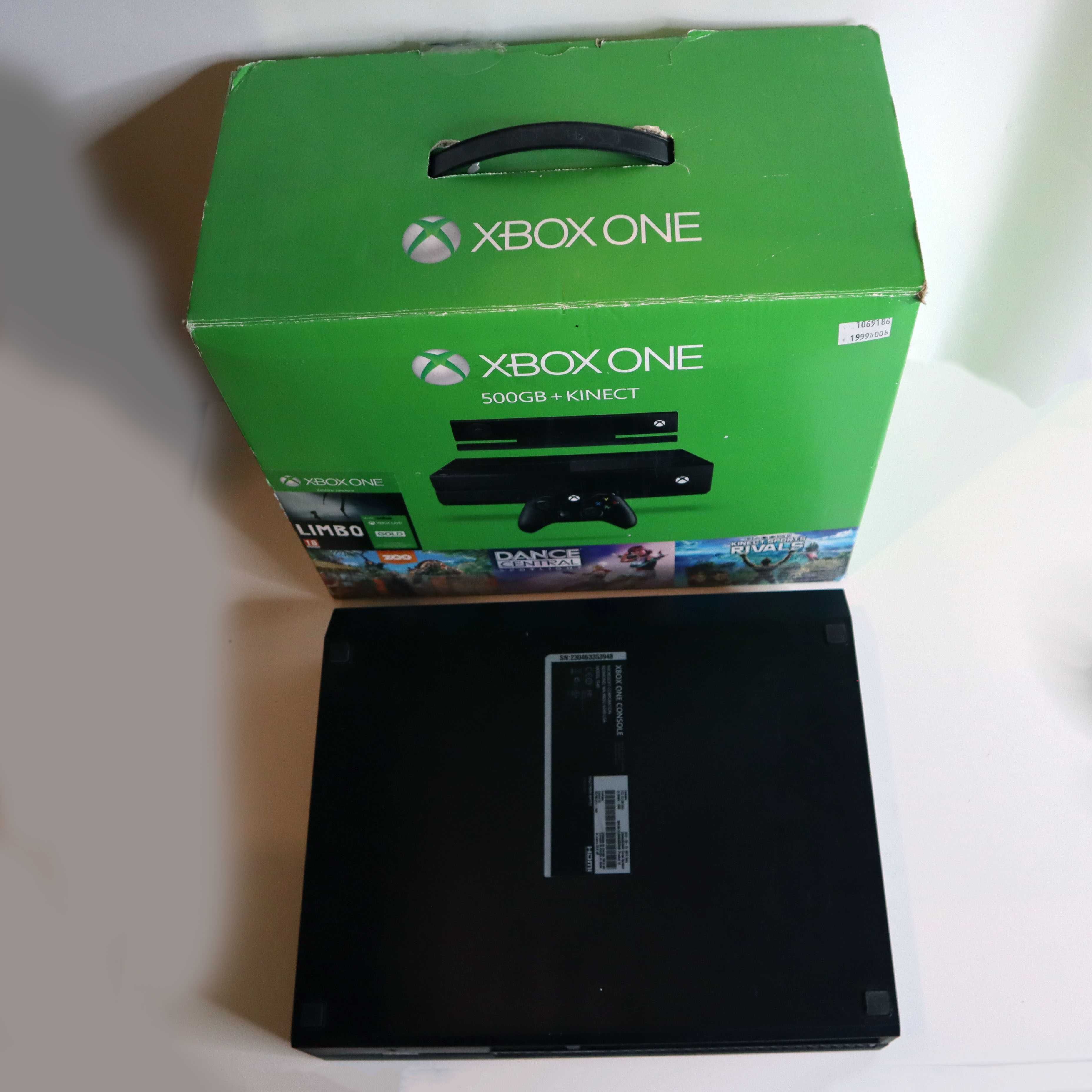 Xbox One 500GB | Pudełko | KINECT | 4 Pady | 3 Gry