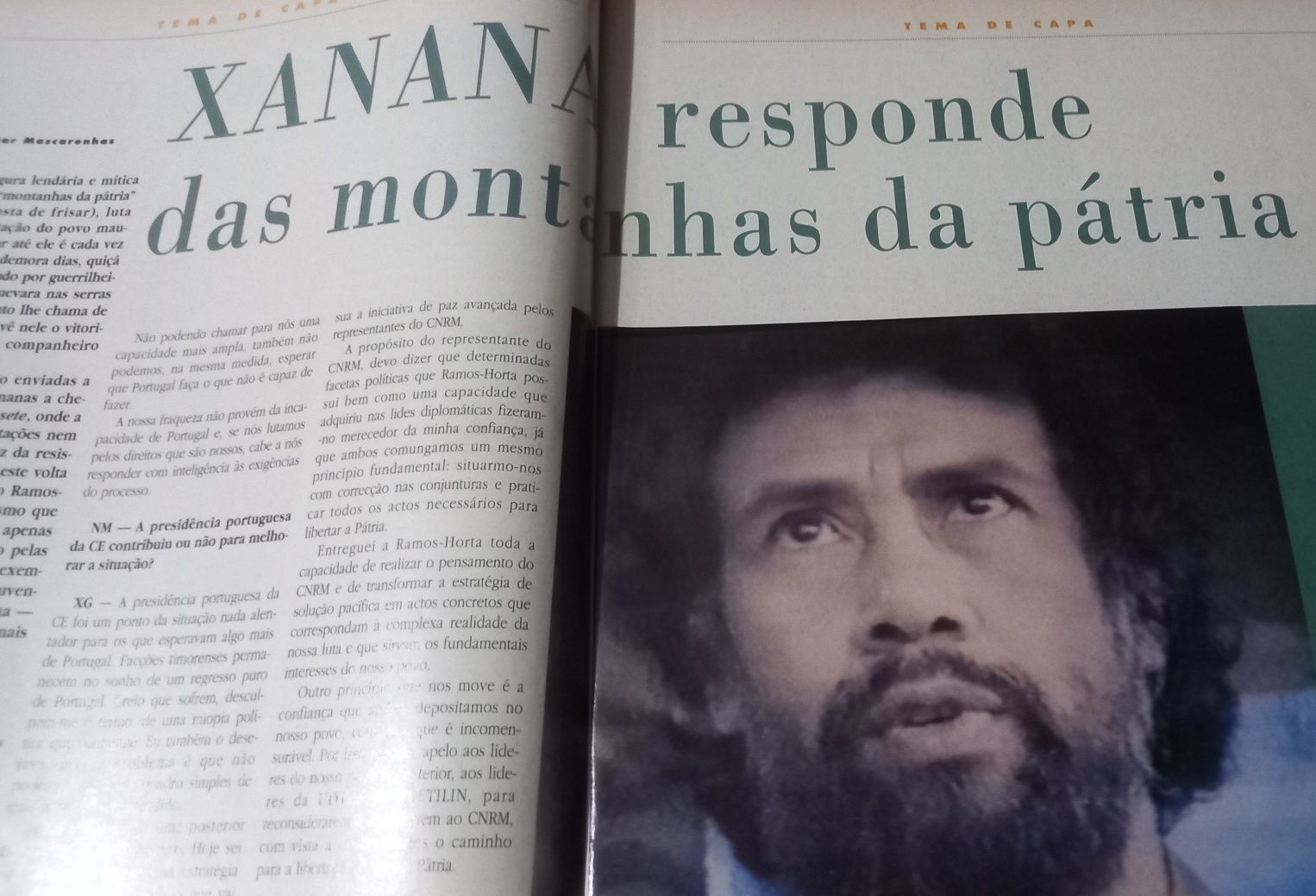 Xanana Gusmão e Timor em revista de 1992