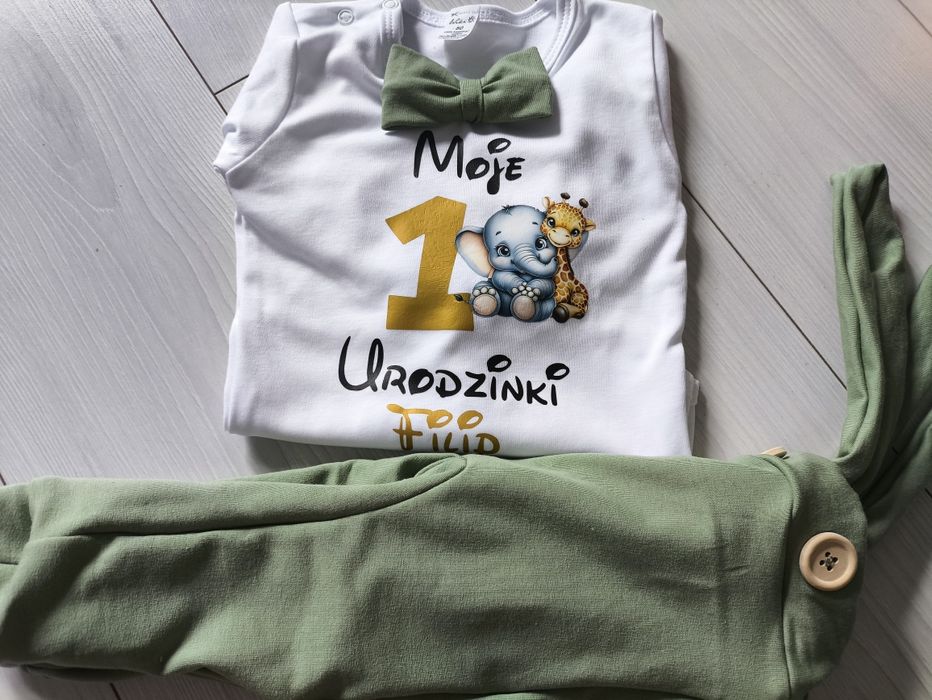 Komplet moje 1 urodzinki na roczek chłopca