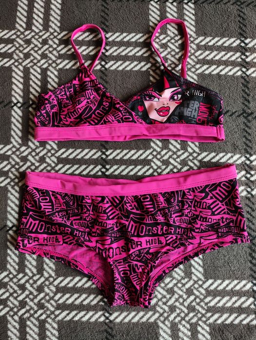 Strój kąpielowy dziewczęcy zestaw na ok 150cm