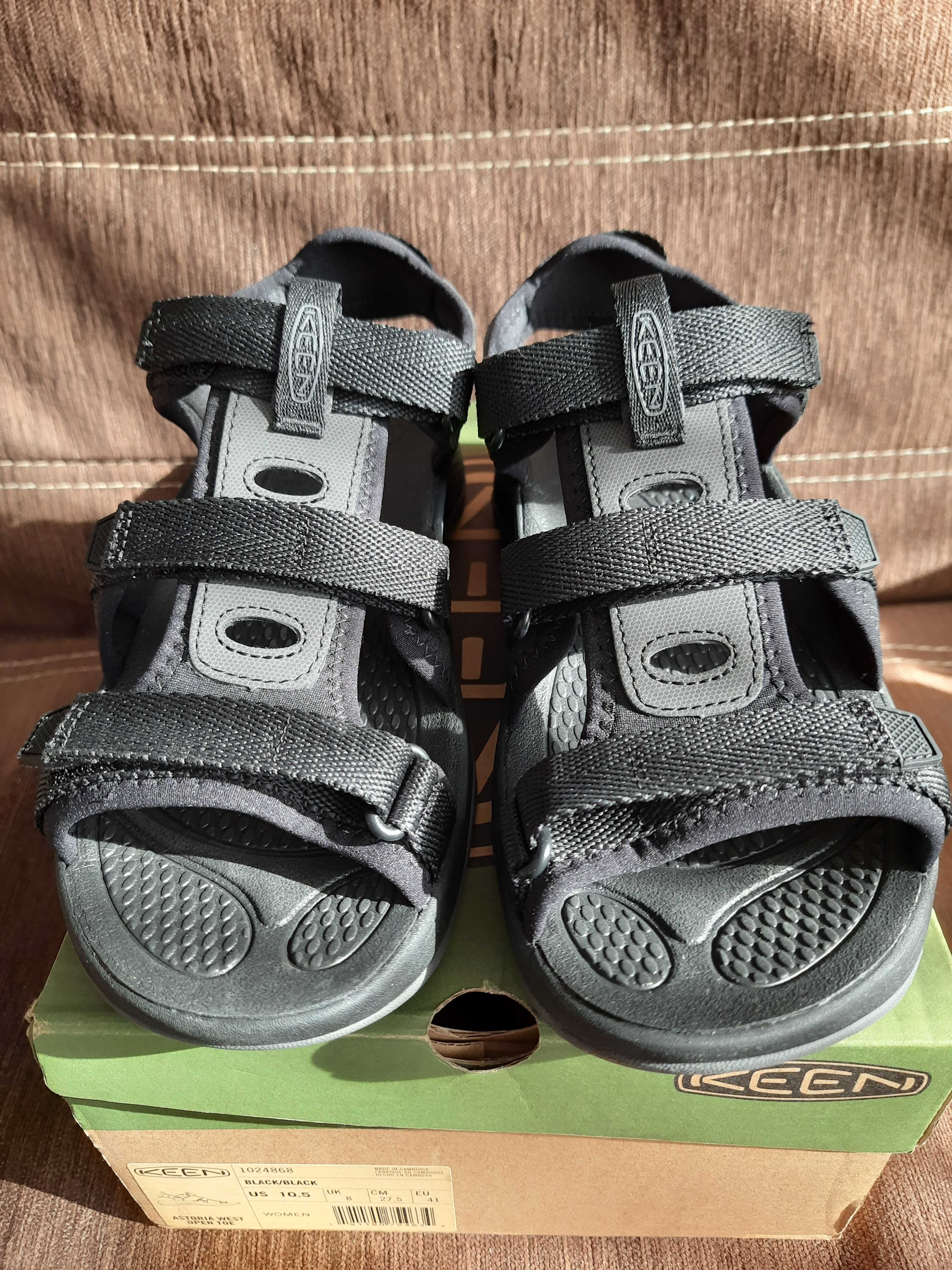 Sandały damskie KEEN Astoria West Open Toe Black/Black 41 nowe