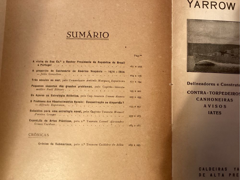 Livros Anais do Clube Militar Naval - Ano de 1955 COMPLETO com 4 Vol.