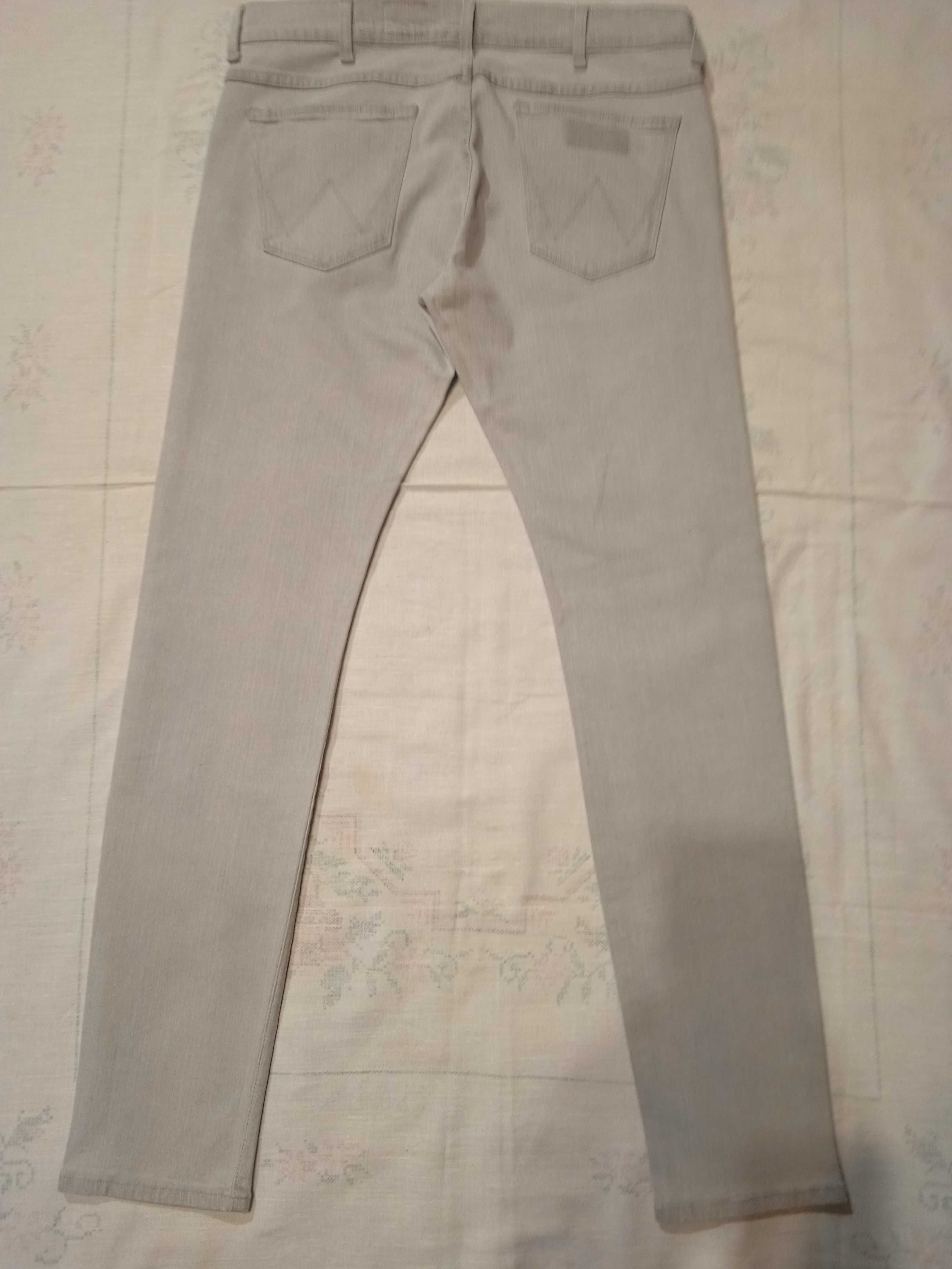 Wrangler Bryson Skinny Nowe szare spodnie jeansy W34 L34