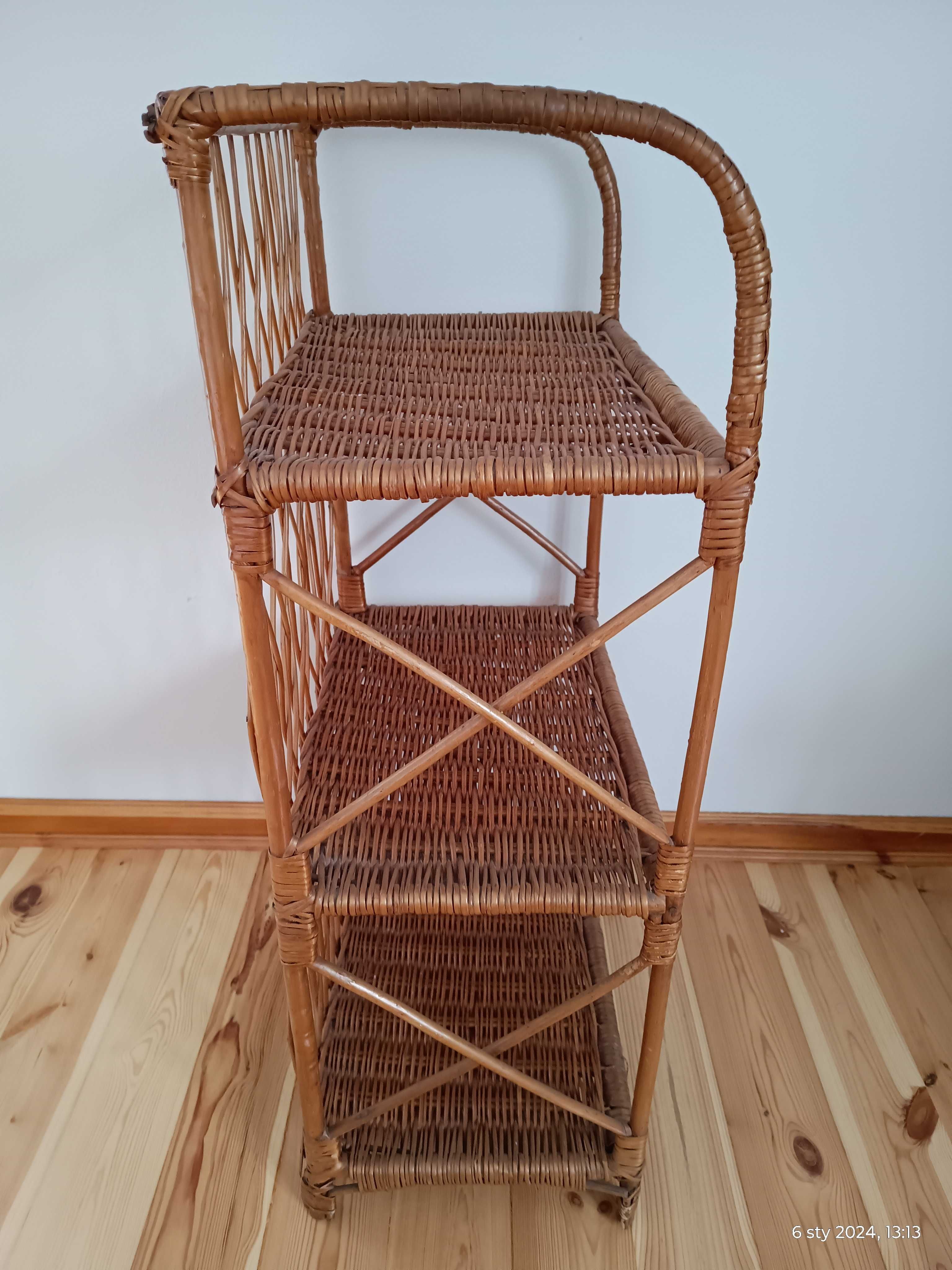 Regał wiklinowy Rattan
