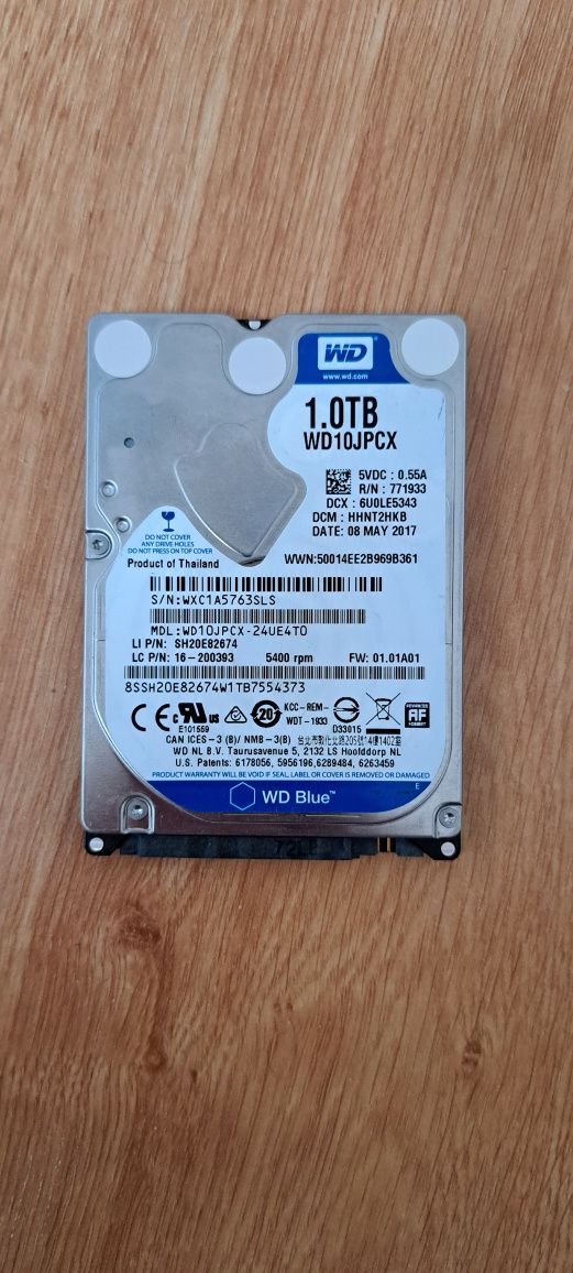Nowy dysk do laptopa HDD 1TB WD10JPCX SATA 3 2,5 CALA SPRAWNY TECH