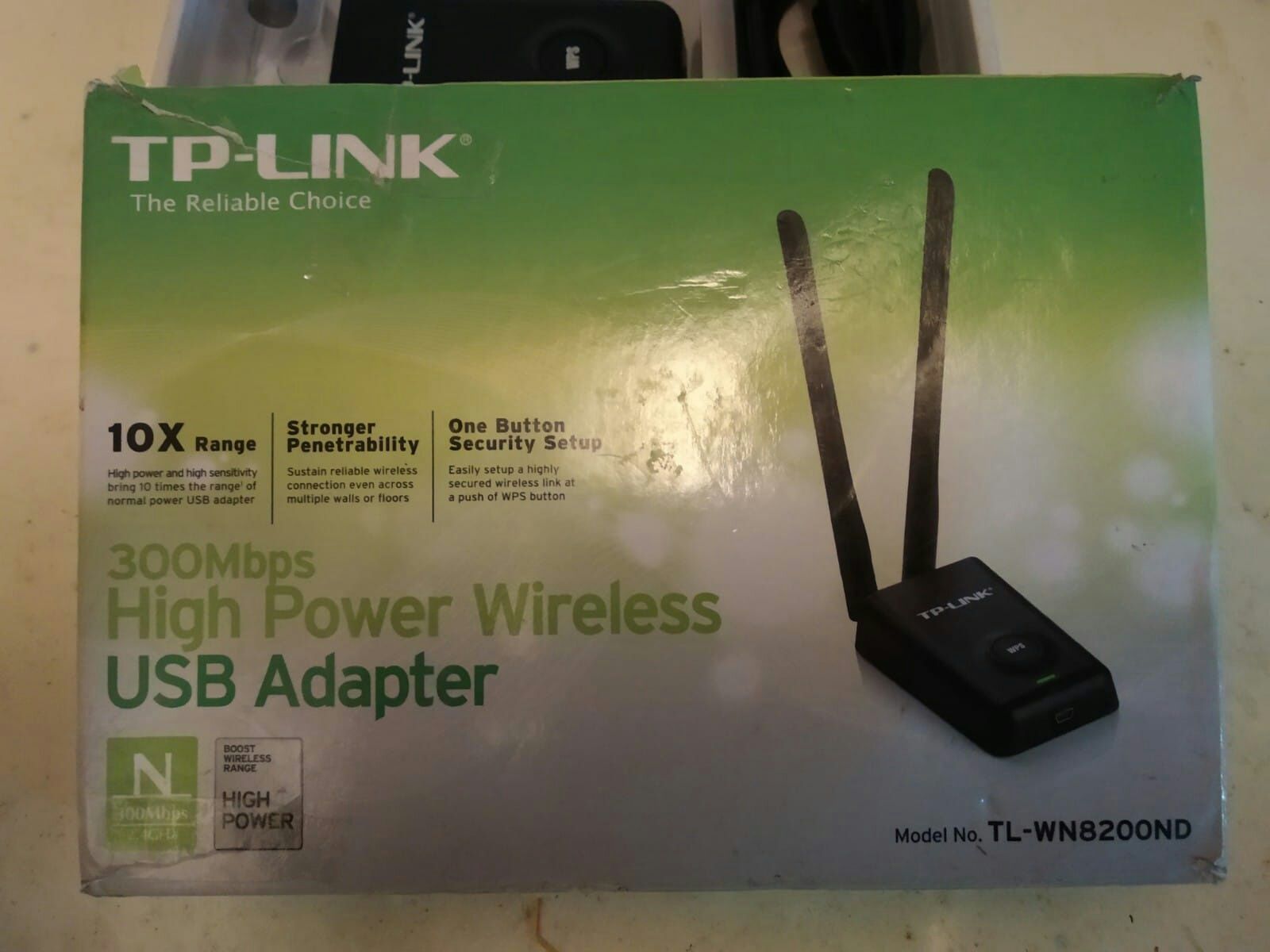 Adaptador TP-LINK High Power Wireless USB 300Mbps