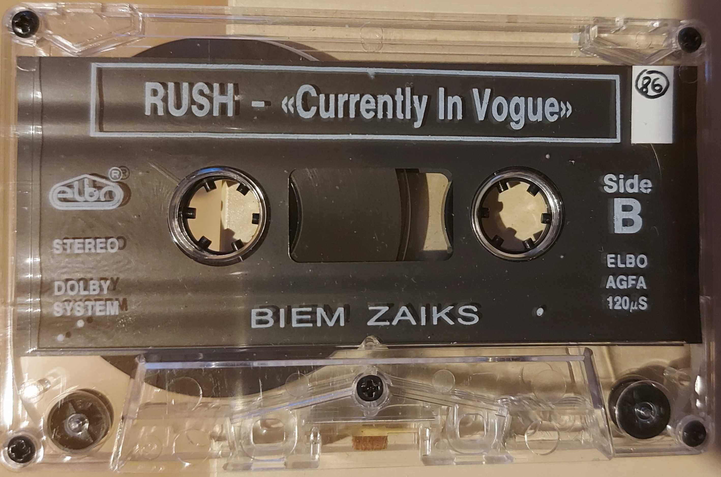 Kaseta bootleg Rush Currently In Vogue