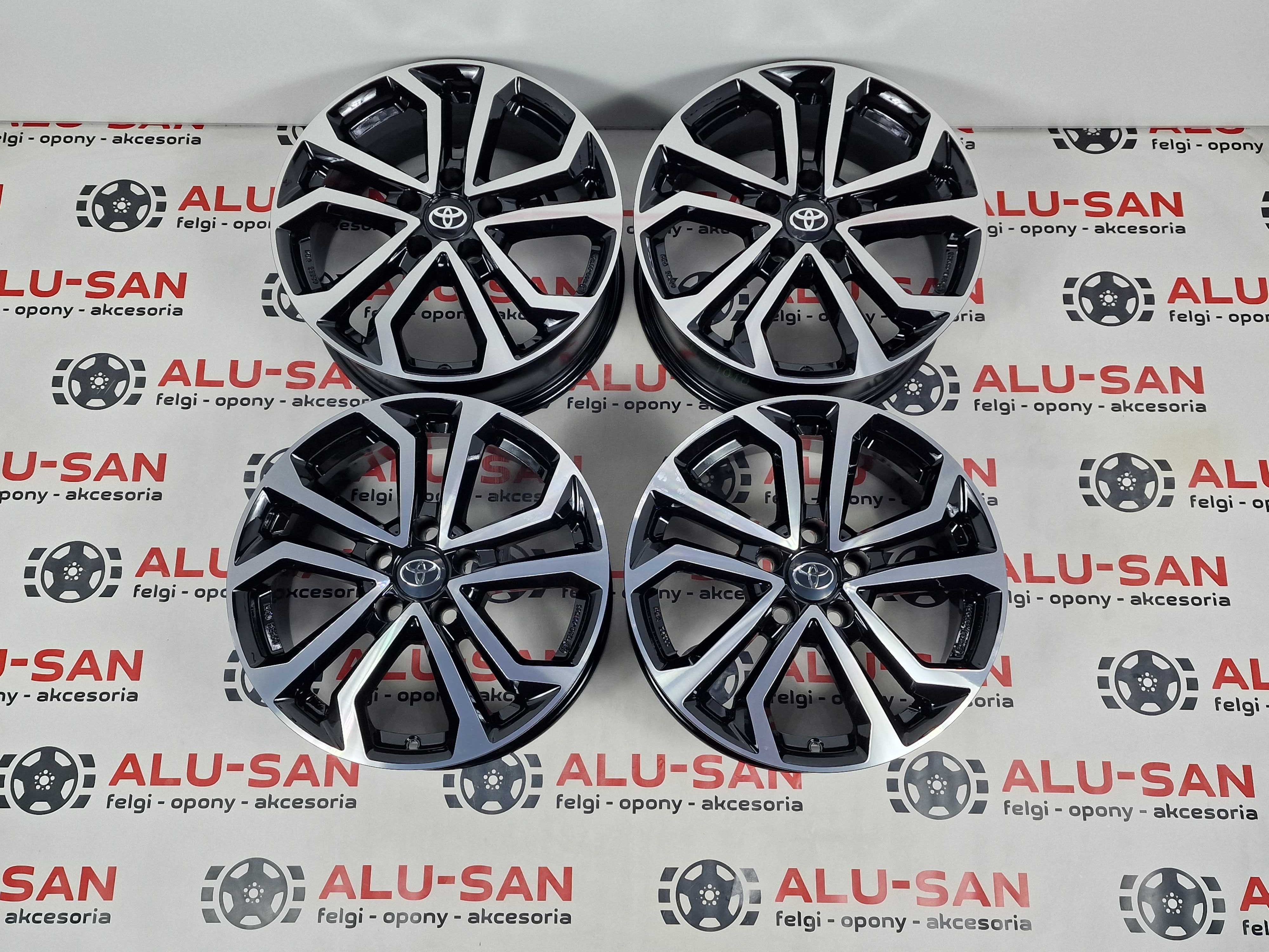 NOWE alufelgi TOYOTA 17" 5x114,3 Auris Corolla RAV-4 Previa - Czarne