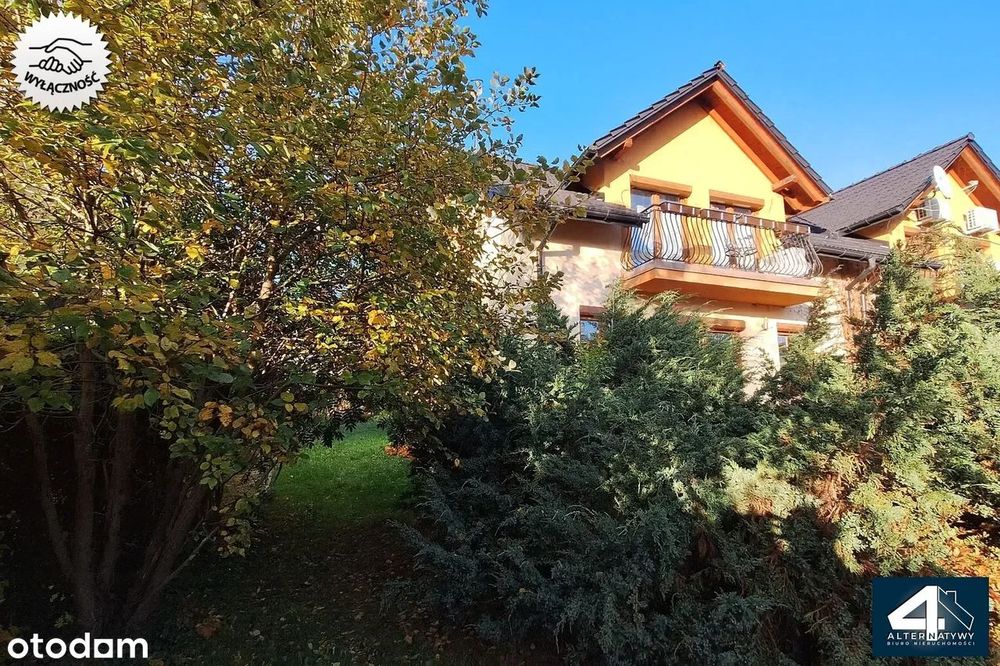 Rybna, bliźniak 129 m2,  duży ogród, klima!