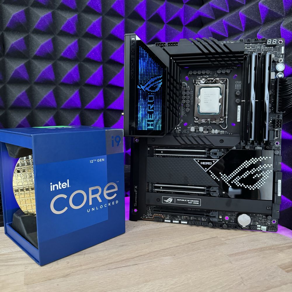 Топ сет i9 12900K, Rog Maximus Hero материнська плата, процесор